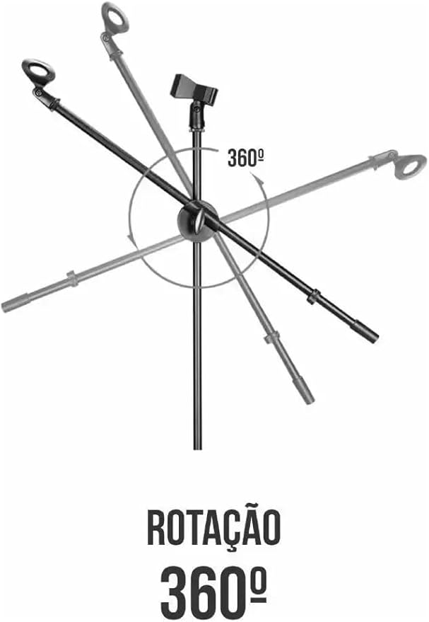 Suporte Tripé para Microfone com Cachimbo KLX 4