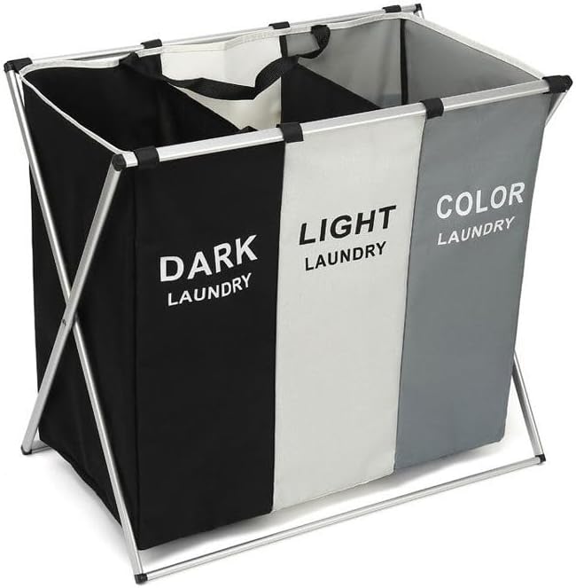 Cesto de Roupas Sujas Organizador 3 Divisórias 1