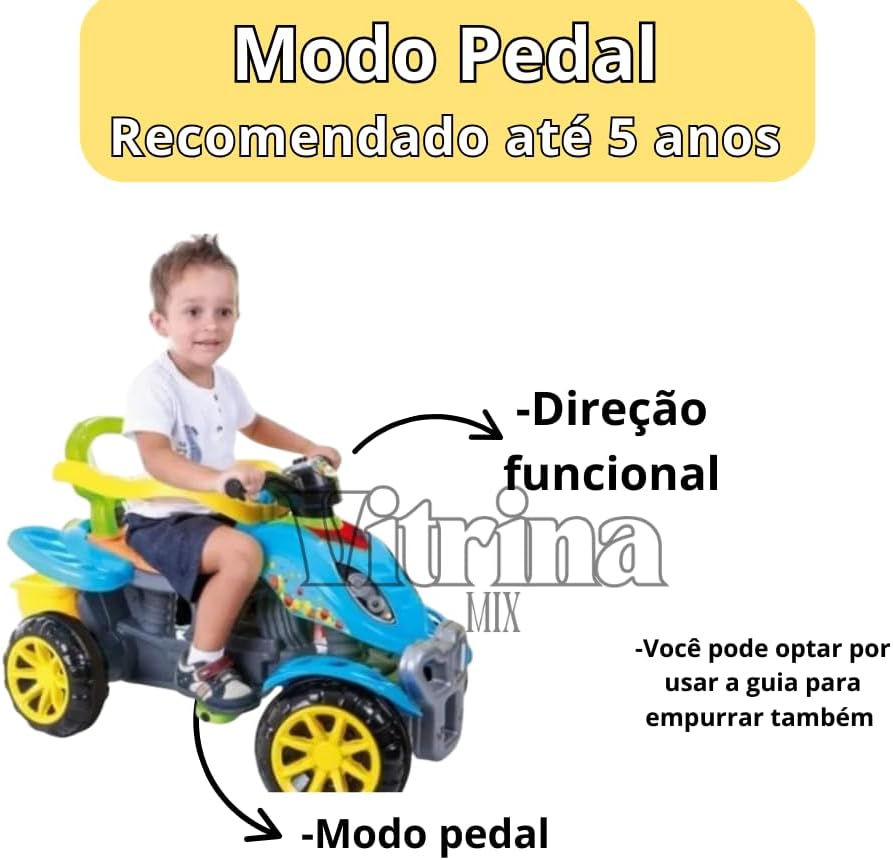 Carrinho Passeio Quadriciclo Infantil 4