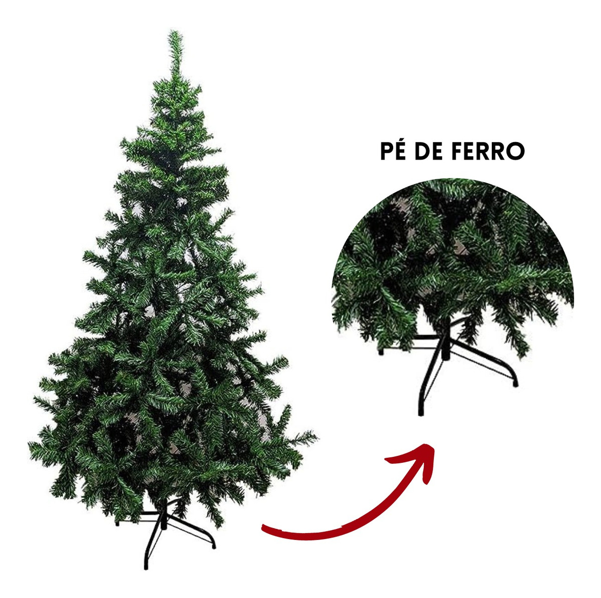 Árvore Artificial de Natal Pinheiro 180 cm 320 Galhos 3