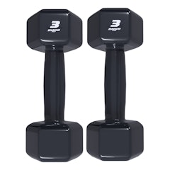 Par Halteres 3 Kg Emborrachado Sextavado RMG8 Fit
