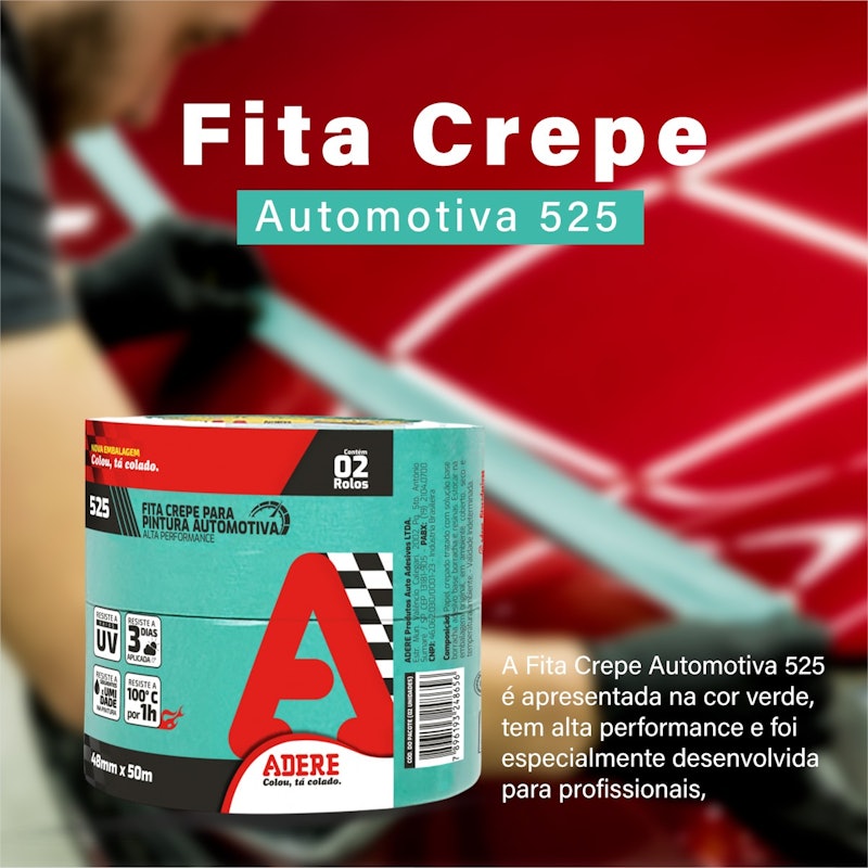 Fita Crepe Automotiva 48 mm x 50 m 3