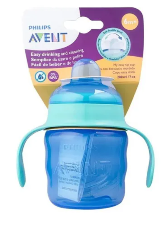 Copo de Transição Philips Avent 200 ml 6m+ Azul com Alças 2