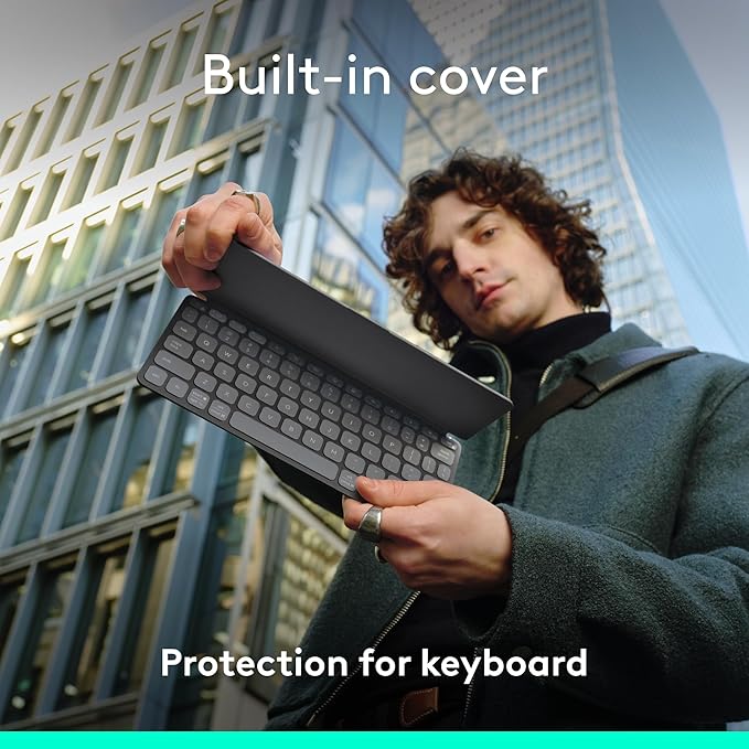 Teclado sem Fio Portátil Logitech Keys-To-Go 2 4