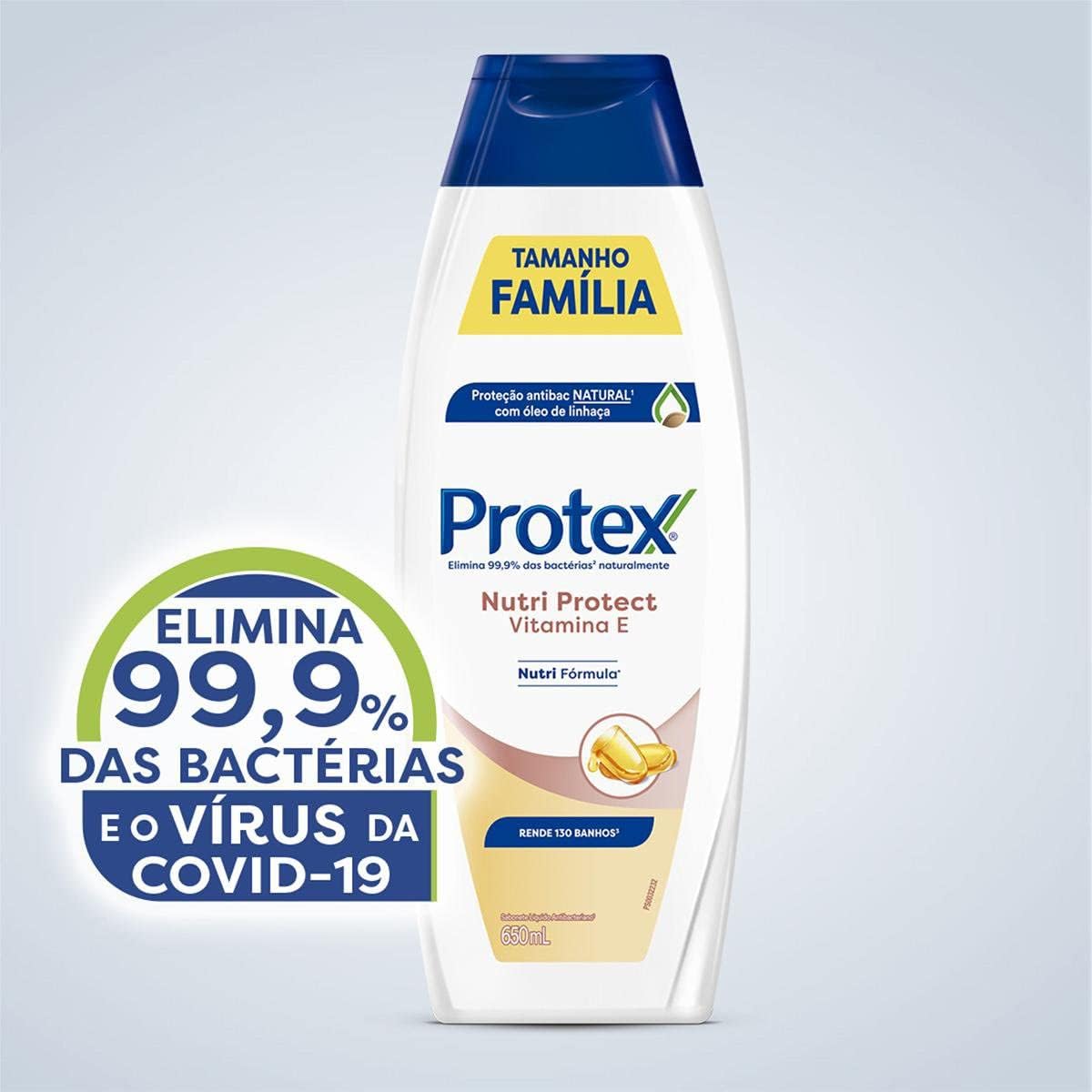 Sabonete Líquido Antibacteriano para Corpo Protex Nutri Protect 3