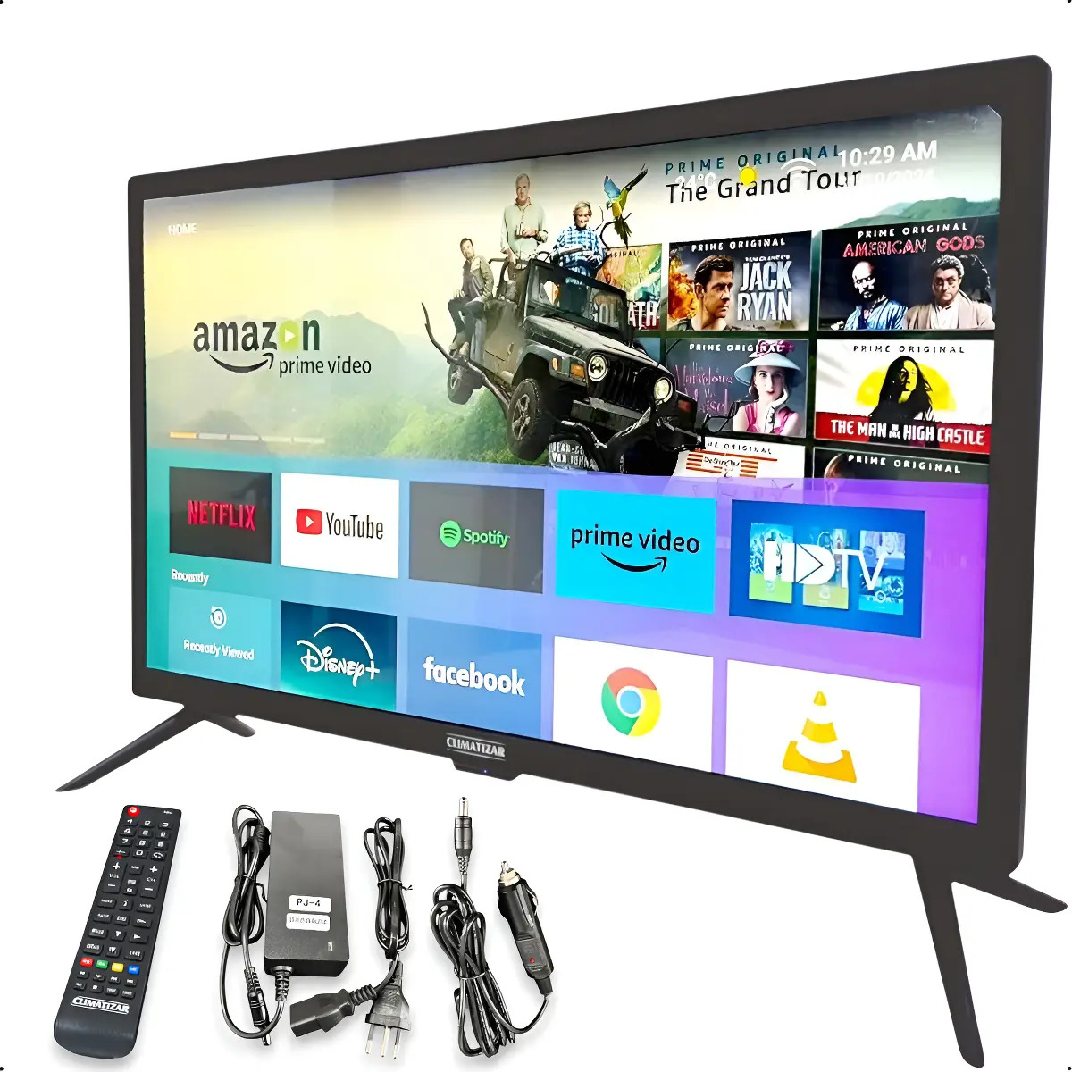 Smart TV para Caminhão 24" Wi-Fi Android 12 Ônibus Motorhome  1