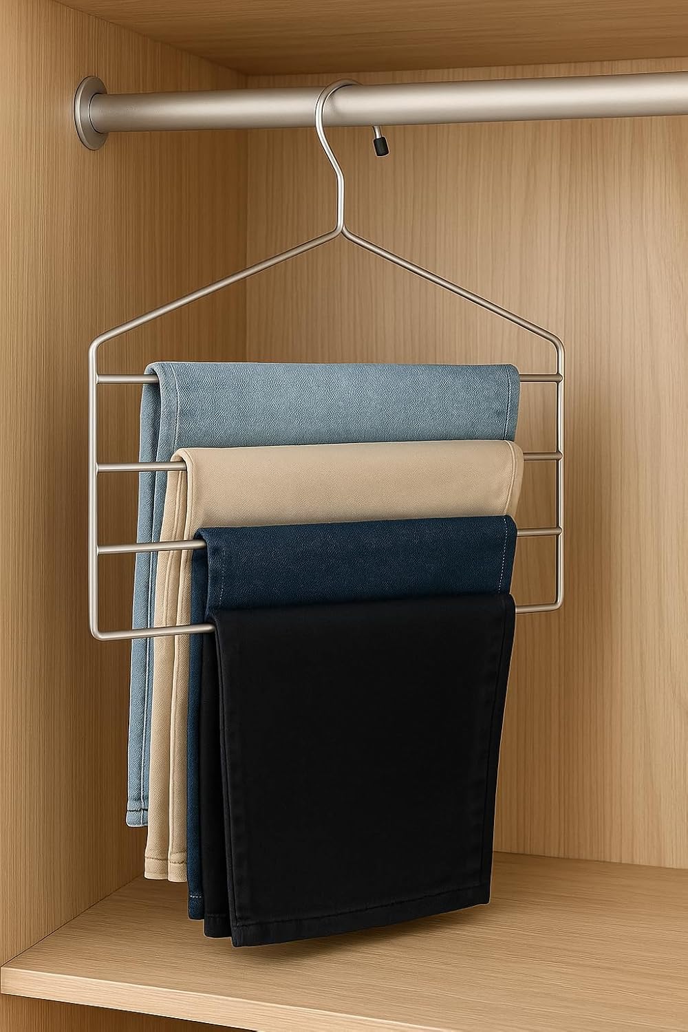 Kit 5 Unidades Cabides para Calças 4
