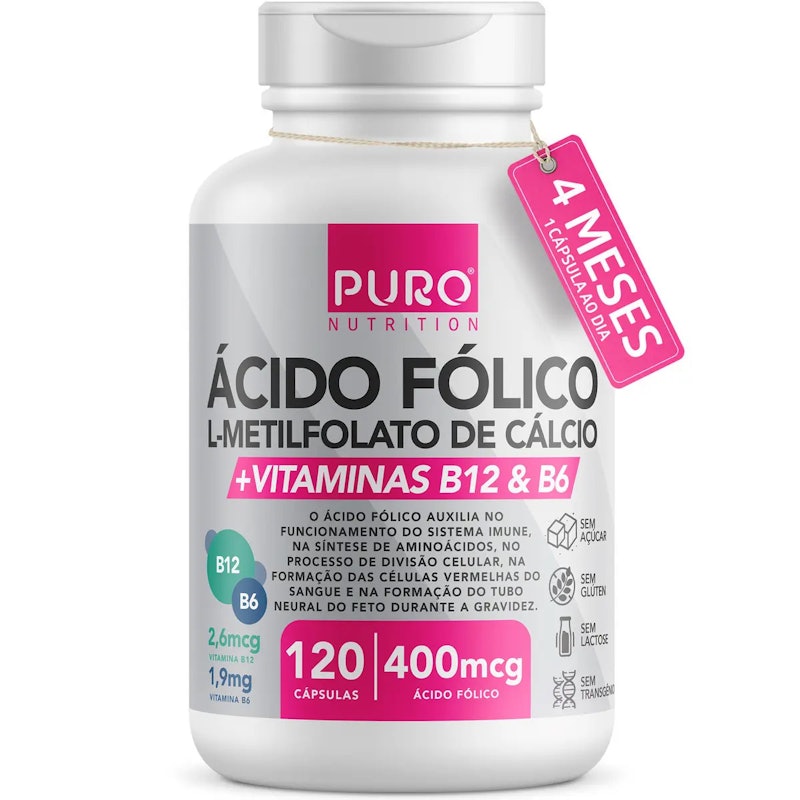 L-Metilfolato Ácido Fólico com Vitaminas B12 e B6 1