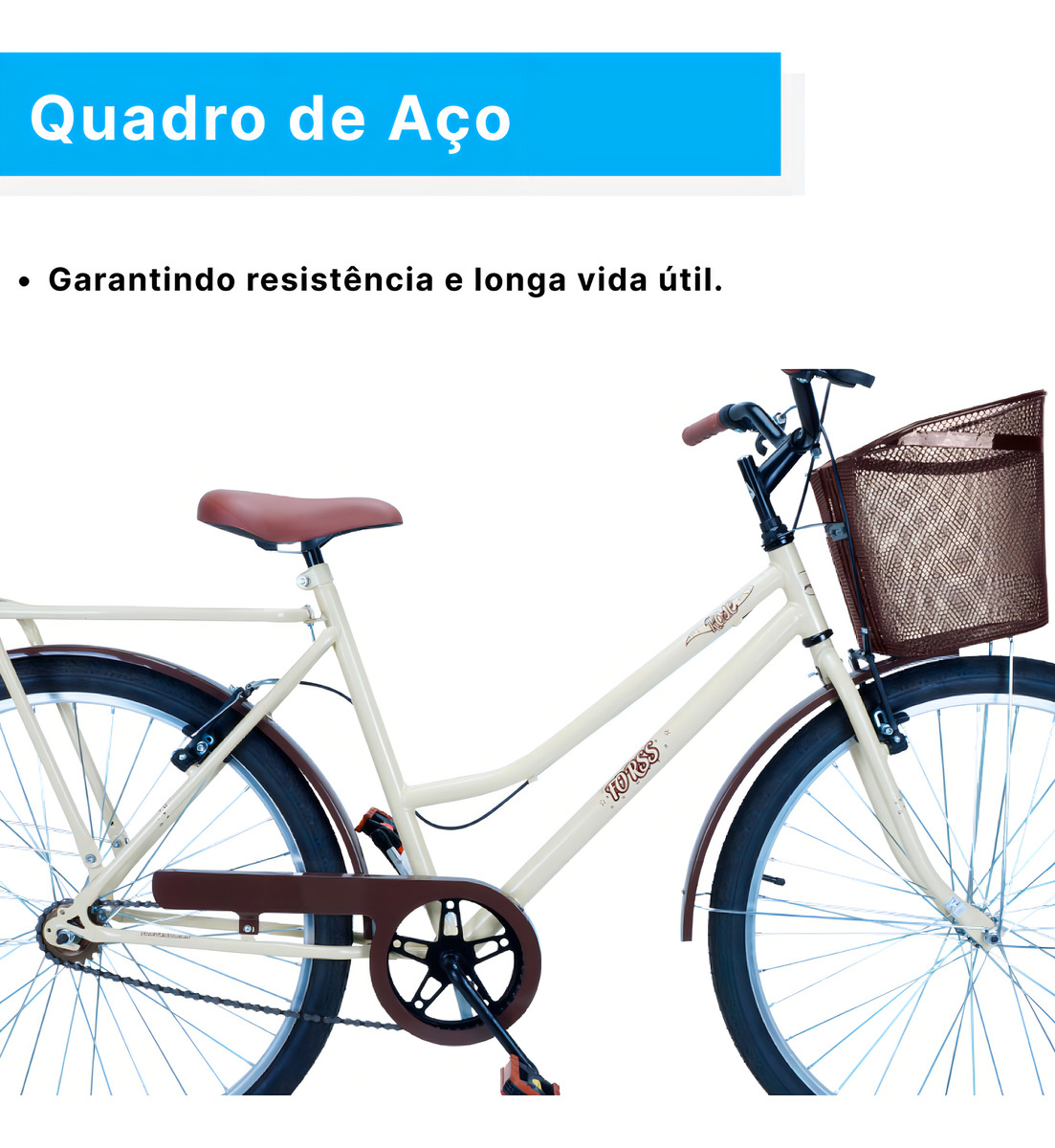 Bicicleta Forss Rose Retro Aro 26 3