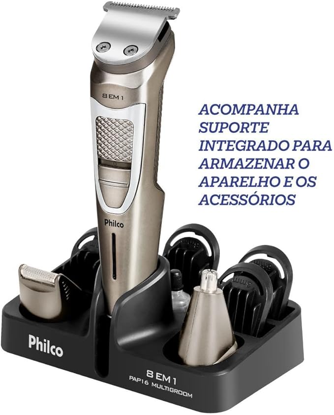 Aparador de Pelos Philco Multigroom 8 em 1 3