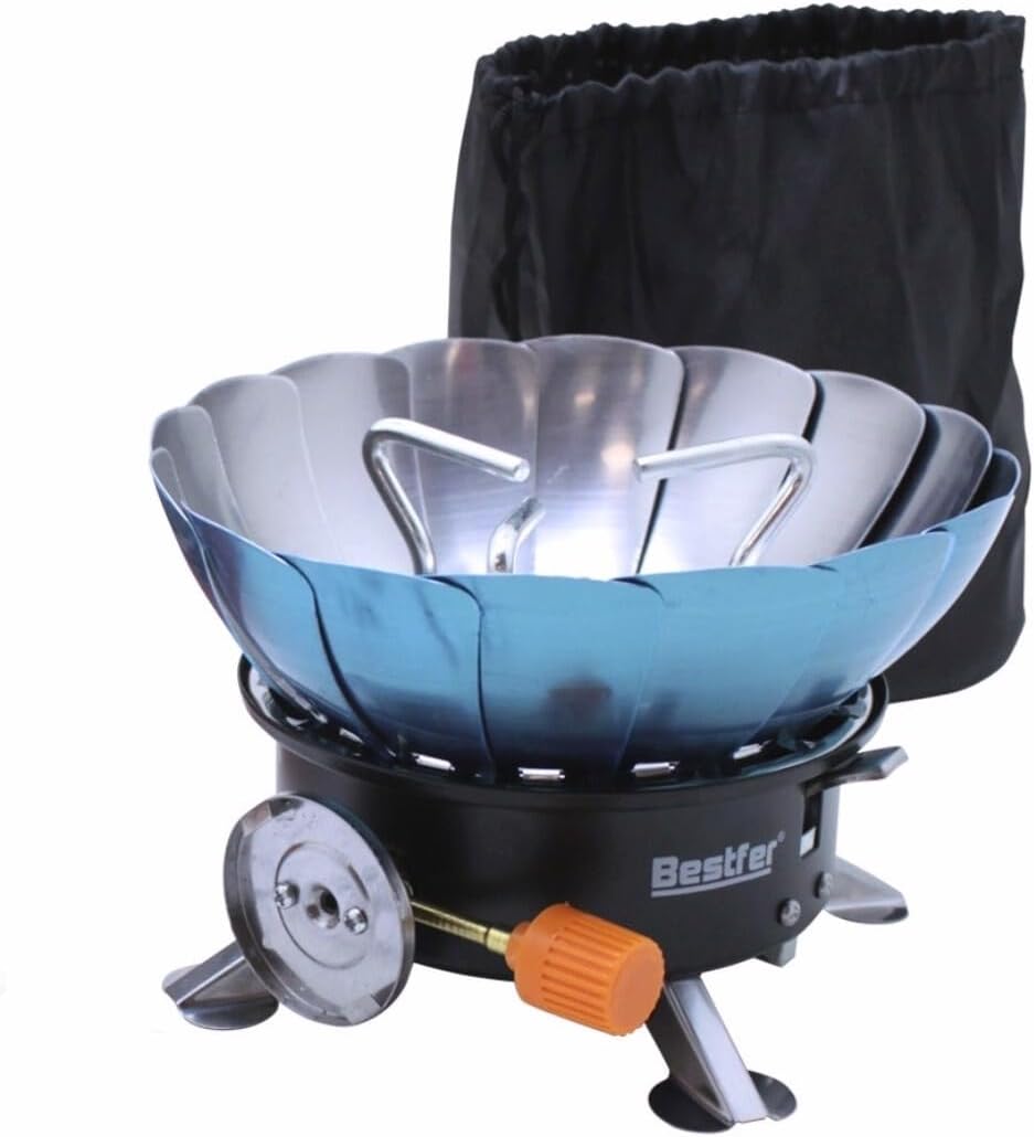 Fogareiro Portátil Para-Brisa Bestfer 1