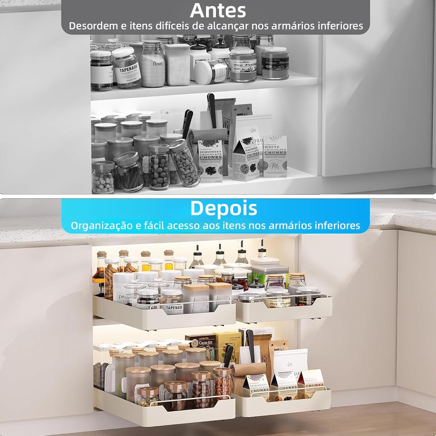 Organizador de Prateleiras Deslizante 4