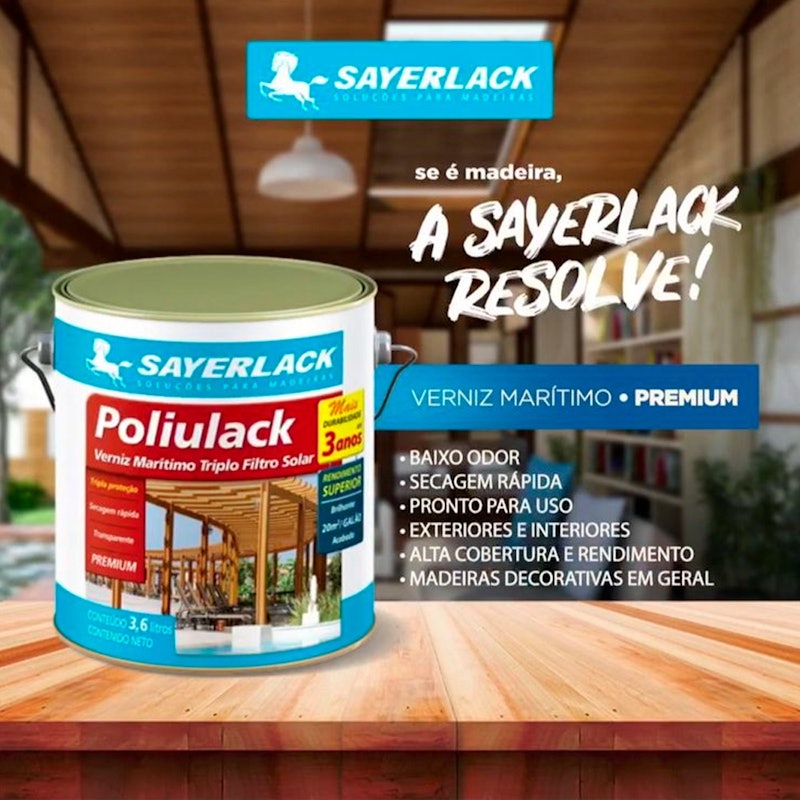 Poliulack Sayerlack Verniz Marítimo Premium 3