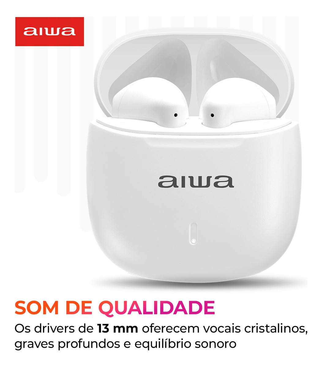 Fone de Ouvido Earbud Aiwa EB-05-W 2