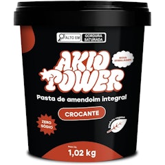 Pasta de Amendoim Akio Power Crocante