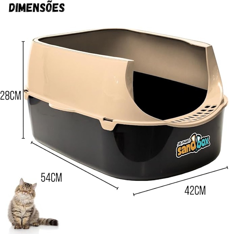Kit Sanitário para Gatos Sandbox Furba 6