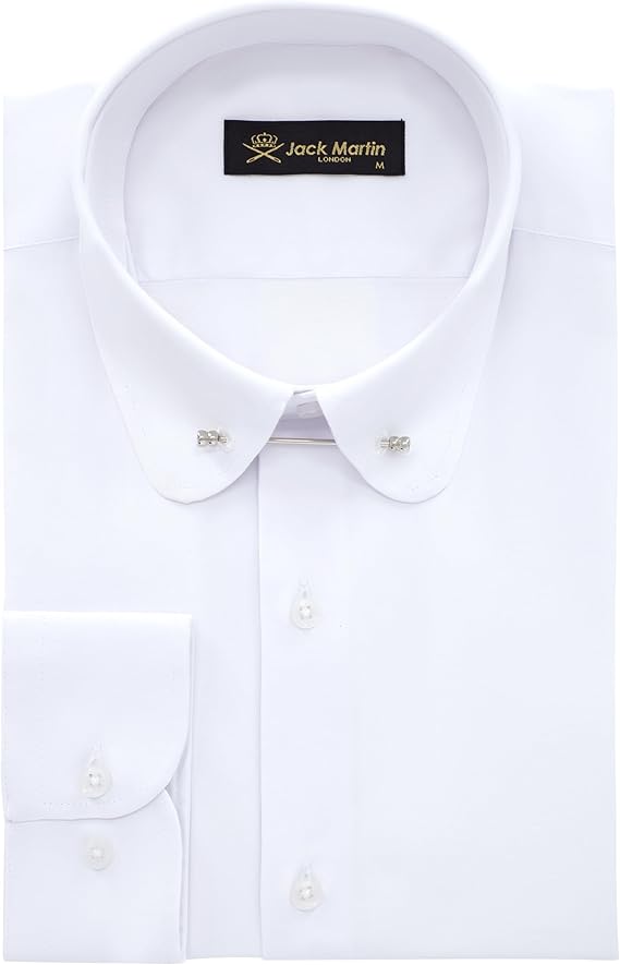 Camisa de Gola Alta com Risca de Giz Jack Martin 1