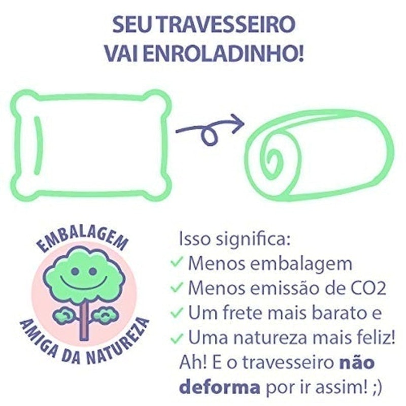Travesseiro de Corpo 180 Fios 4