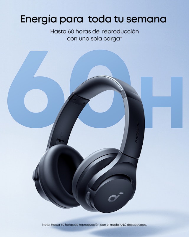 Fones de Ouvido Híbridos com Cancelamento de Ruído Ativo Soundcore 2