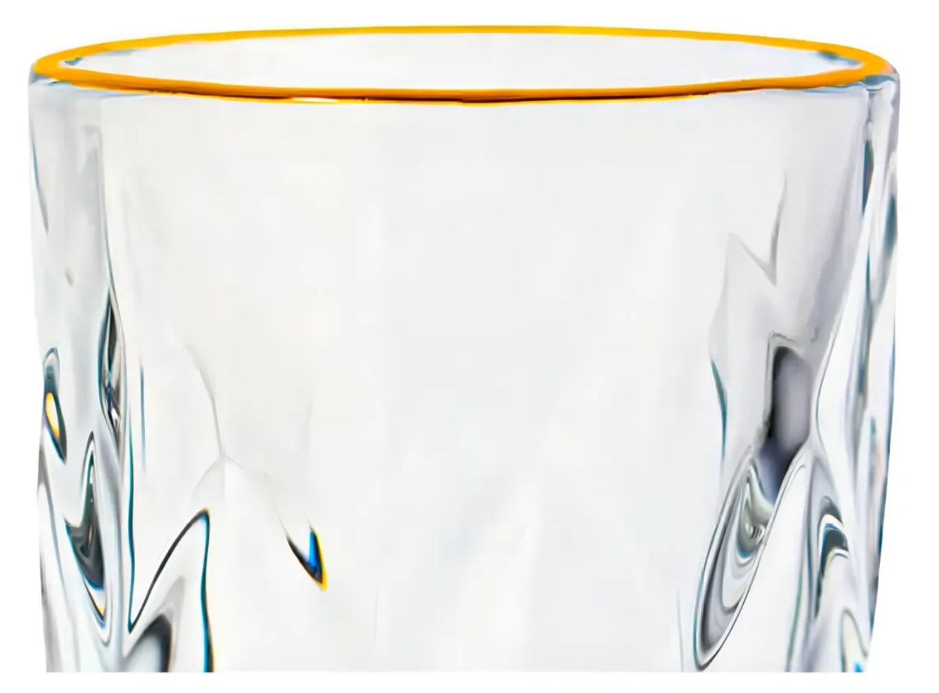 Jogo de Copos de Vidro Diamond Fio de Ouro 270 ml 6 Peças 2