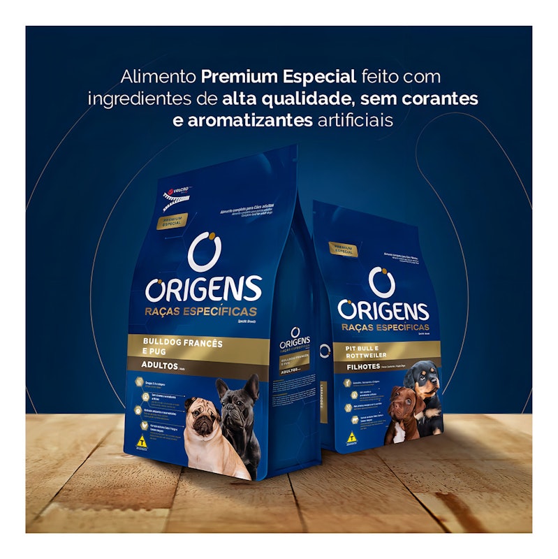 Ração Origens Premium Especial Raças Específicas Bulldog Francês e Pug Filhotes 2
