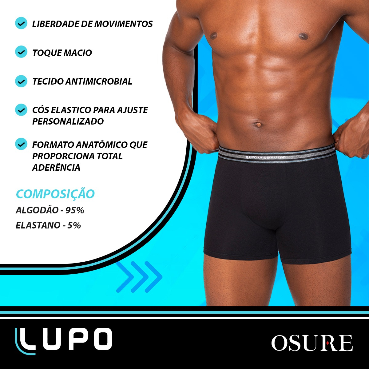Cueca Boxer de Algodão 4