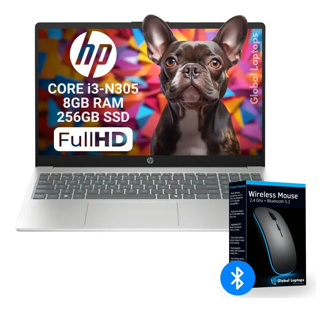 Notebook HP I3 N305 8 GB RAM 256 GB SSD Tela 15,6" FHD 1