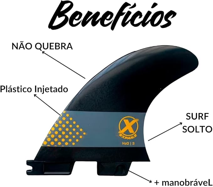 Jogo de Quilhas p/ Prancha de Surf Encaixe FCS 2 Small  3