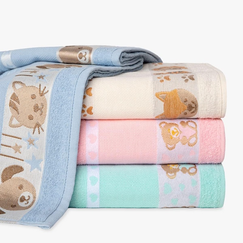 Kit 4 Toalhas de Banho Infantil 75 x 110 cm Têxtil Cardoso 1