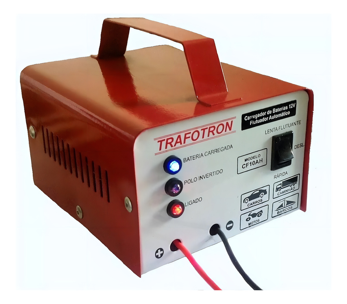 Carregador Bateria 12 V 10 Ah Carro Moto Flutuante 1