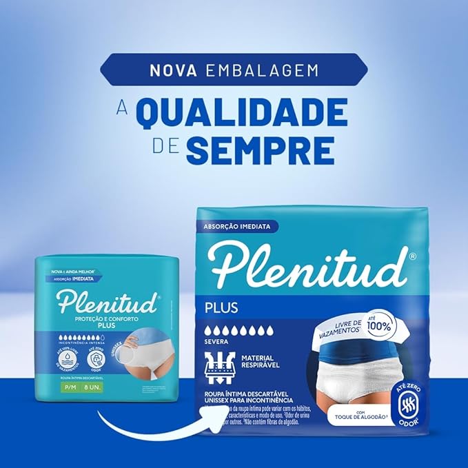 Roupa Íntima Descartável Plenitud® Plus 2