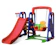 BARZI Escorregador Infantil com Balanço Playground 3 em 1 1