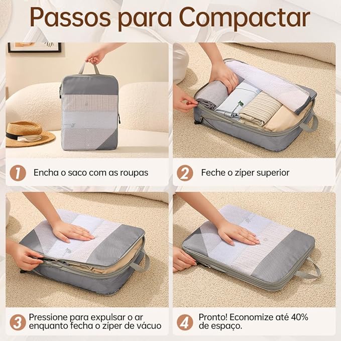 Kit 4 Organizadores Viagem Uinnate 5