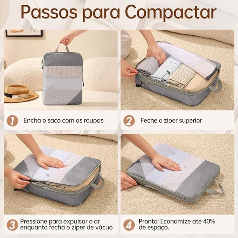 Kit 4 Organizadores Viagem Uinnate 5