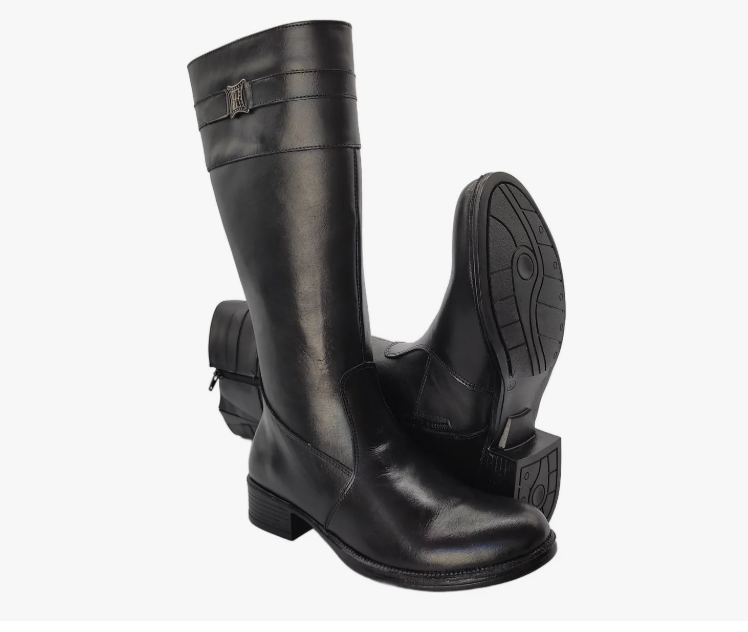 Bota Feminina Montaria Preto Cano Longo 3