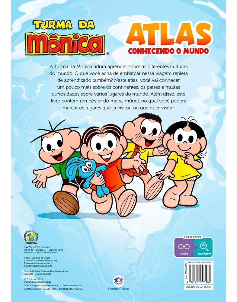 Atlas Turma da Mônica - Conhecendo o Mundo 2