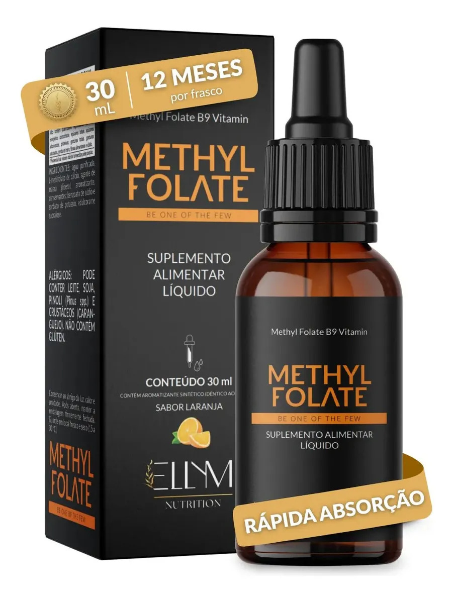Metilfolato em Gotas Sabor Laranja 1