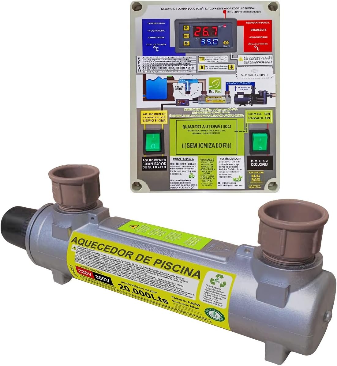 Aquecedor Automático de Piscina HIDROHOT 2