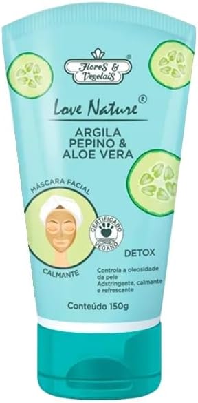 Máscara Facial Argila Pepino e Aloe Vera 1