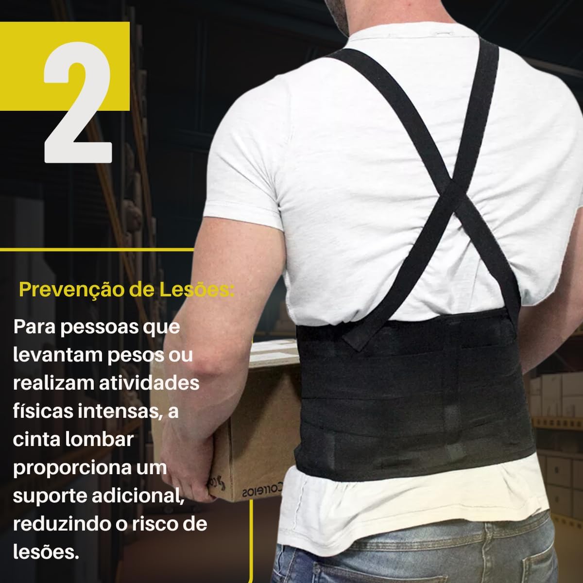 Cinta Lombar Ortopédica Ergonômica Corretor de Postura 4