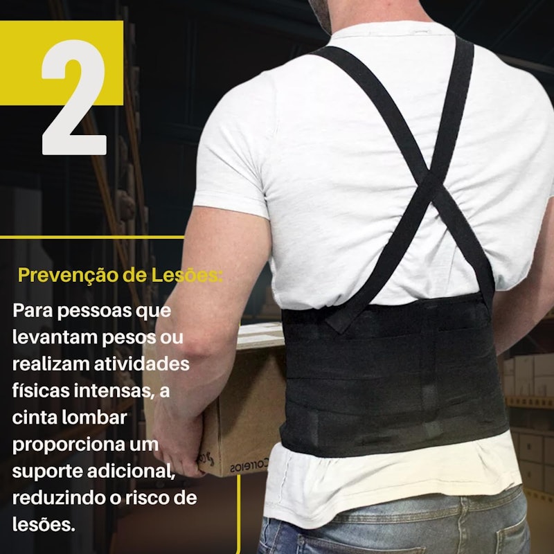 Cinta Lombar Ortopédica Ergonômica Corretor de Postura 4