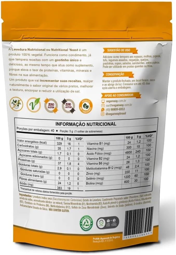 Levedura Nutricional Sabor Provolone Pó 3