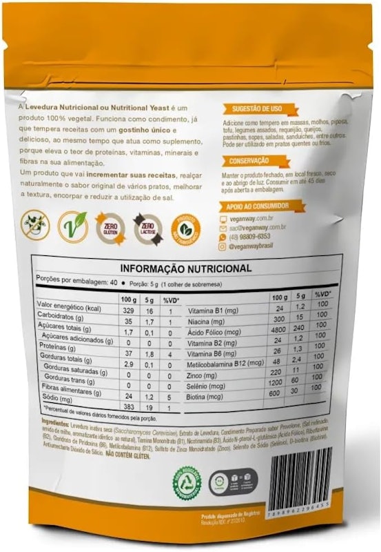 Levedura Nutricional Sabor Provolone Pó 3