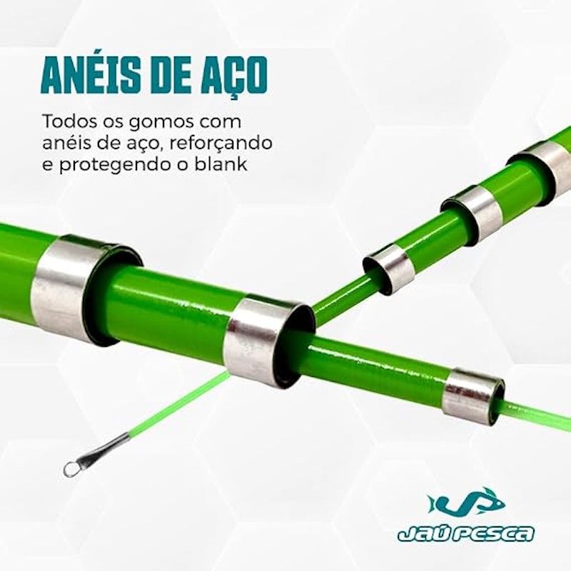 Vara Telescópica Gomo Longo JP Traira Verde 3