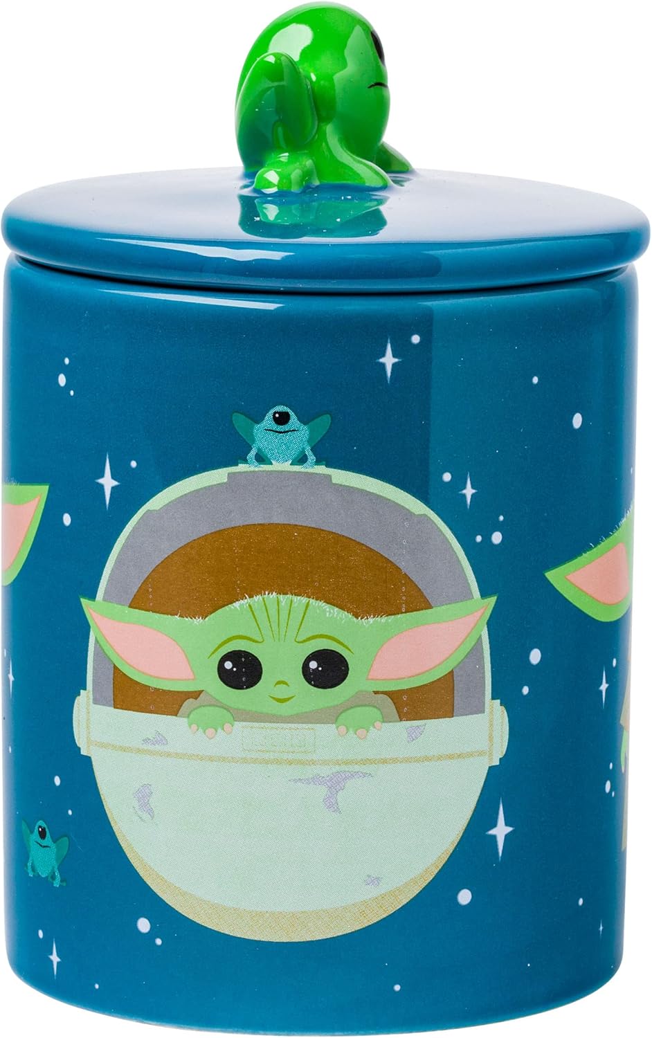 Caneca de Cerâmica Star Wars The Mandalorian Grogu com Tampa de Sapo 2