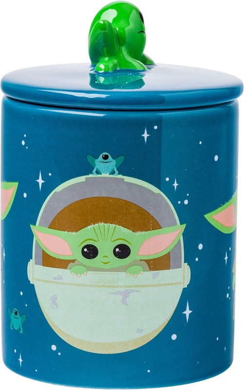 Caneca de Cerâmica Star Wars The Mandalorian Grogu com Tampa de Sapo 2