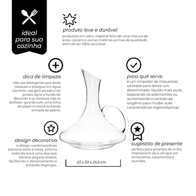Decanter para Vinho com Alça 3
