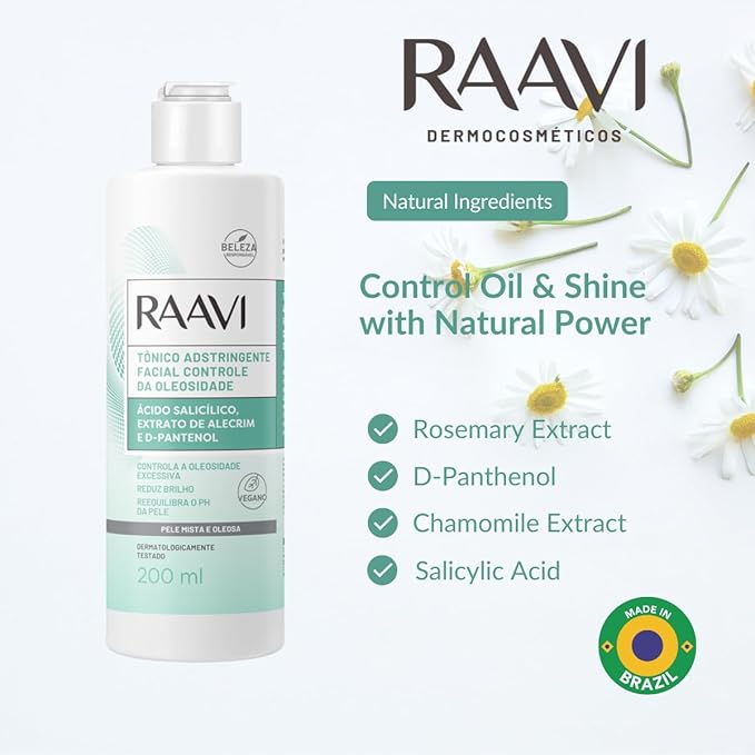 Tônico Adstringente Facial Controle da Oleosidade 3