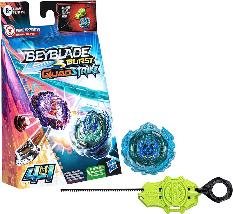 Pião e Lançador Beyblade Burst QuadStrike - Hydra Poseidon P8 1