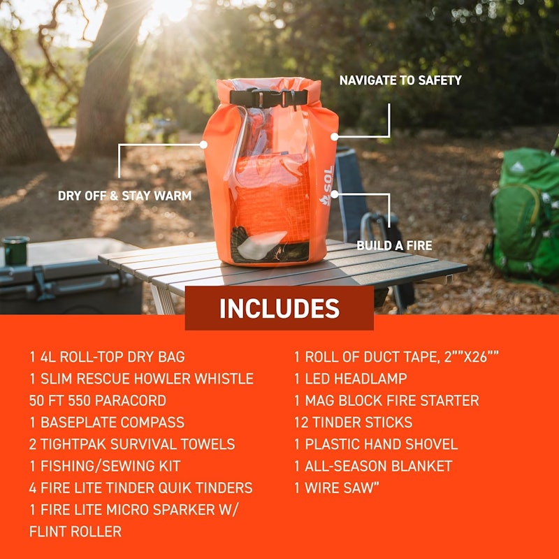 Kit de Sobrevivência Pronto para Acampamento S.O.L 4